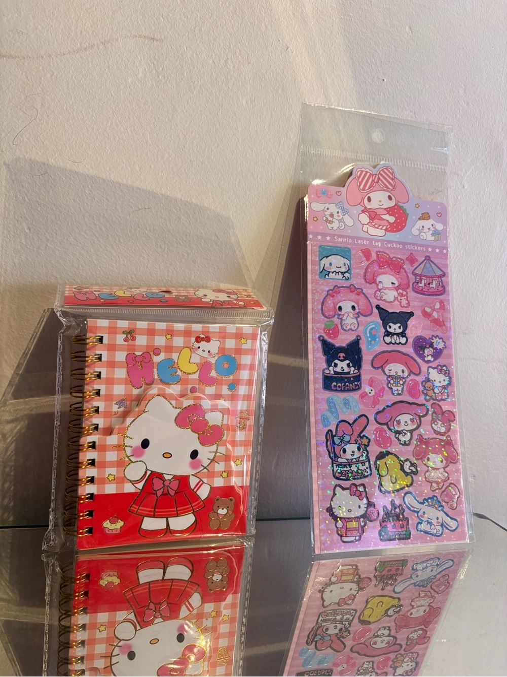 Hello Kitty mini red notebook with stickers bundle. - Picture 3 of 5